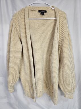 Cozy Cream Open-Front Ribbed Cardigan